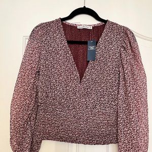 Floral Wrap Top Abercombie Size Small